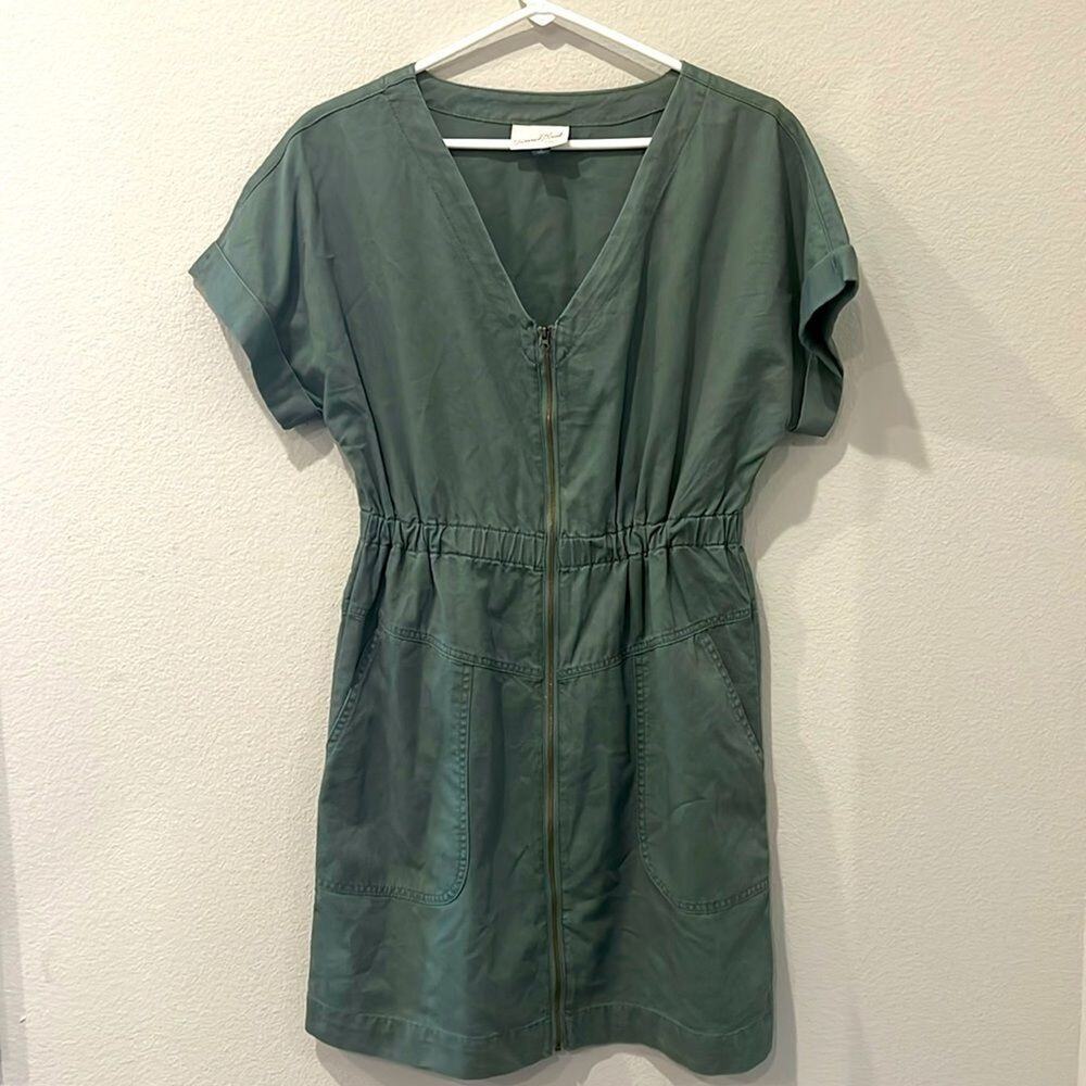 Universal Thread Green Dolman Sleeve Mini Dress